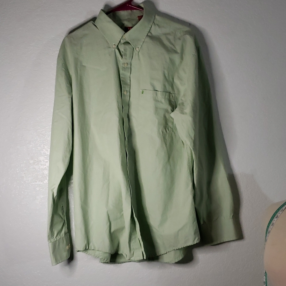 Izod button up mint Large
